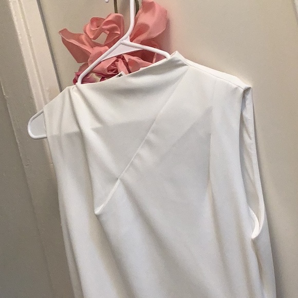 Pearl color  Plisse Dress  fits size 10 or 12 - Picture 6 of 7